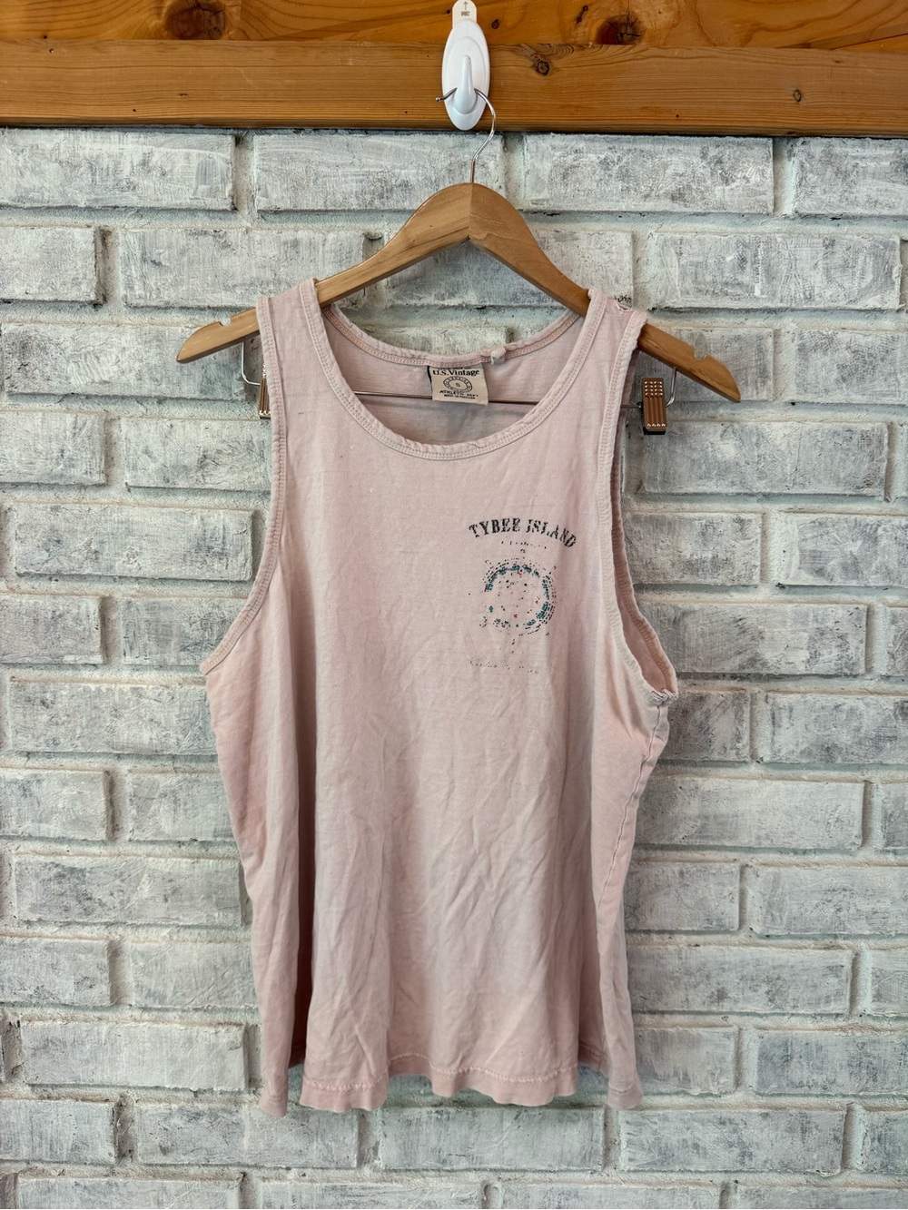 Vintage Pink Tybee Island Tank Top